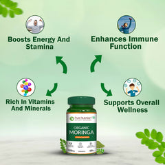 Pure Nutrition Moringa 1200mg| Rich in Antioxidants, Vitamins & Minerals | Supports Healthy Digestion, Immunity, Energy Levels & Detox | Superfood Supplement for Men & Women