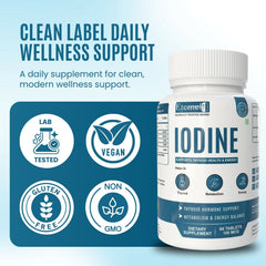Eternell Iodine – Supports Thyroid Health & Energy (100 MCG, 60 Tablets)