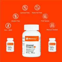NewEdge |Advanced Omega-3 with MaxSimil® Technology. |Supports Heart, Brain, Eye & Joint Health. 3X Better Absorption. Easy-to-Swallow Softgels.