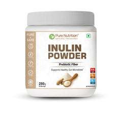 Pure Nutrition Prebiotic Inulin Fiber Powder 250g | Prebiotic Fiber for Gut Health & Digestion | Non-GMO, Gluten-Free, Lactose-Free, Soy-Free | No Added Sugar | Supports Healthy Gut Microbiota