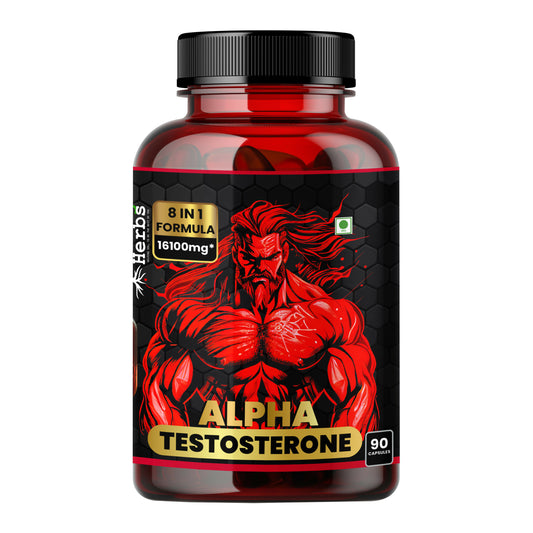 Humming Herbs Alpha Testosterone Supplement – Tribulus, Fadogia Agrestis, Epimedium (Horny Goat Weed), L‑Arginine, Beet Root, Tongkat Ali, Maca & Vitamin D3 – 120 Vegan Capsules (60 Servings)