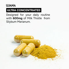 UJANA Milk Thistle with NAC, Dandelion Root & Black Pepper – 1105 mg Formula – 90 Vegetarian Capsules – 45 Day Pack