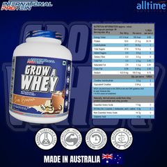 International Protein Grow A Whey – High-Quality Australian Whey Protein for Muscle Growth, Recovery & Easy Digestion