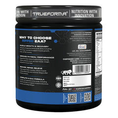 TrueForma Ripped EAA + BCAA Powder | 9 Essential Amino Acids, 2.5g L-Leucine, 500mg L-Carnitine & 100mg Quercetin Extract | Supports Muscle Recovery, Hydration & Performance | 300g
