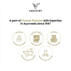 Vedistry® Shilajit Gold Capsules | Shuddha Shilajit & Suvarna Bhasma | Ayurvedic Vigor & Vitality Tonic | Paraben-Free | 60 Capsules