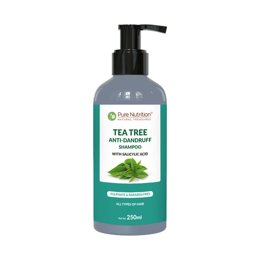 Pure Nutrition Tea Tree Anti-Dandruff Conditioner, 200ml | With Salicylic Acid & Zinc Pyrithione | Sulphate & Paraben Free | Controls Flakes & Itching | For All Hair Types