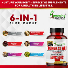 Humming Herbs Tongkat Ali Eurycoma Longifolia 6-in-1 Blend