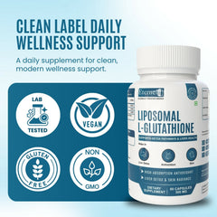 Eternell Liposomal L-Glutathione – Supports Detox Pathways & Liver Health (500 MG, 60 Capsules)