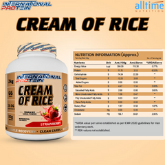 International Protein® Cream of Rice Powder | Premium Rice Cereal | 22.3g Clean Carbs & Easy Digesting | Supports Muscle Recovery & Daily Energy | 66 Servings | 2kg (Milk Chocolate)