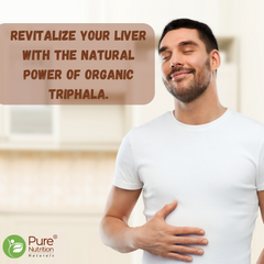 Pure Nutrition Organic Triphala 120 Veg Tablets | Supports Colon Cleanse, Healthy Digestion, Weight Management & Improved Bowel Wellness | Relieves Constipation