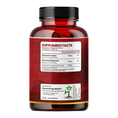 Humming Herbs Calcium Magnesium Butyrate Capsules 2-in-1 Formula Elemental Calcium & Magnesium Blend Gut & Bone Companion 90 Capsules