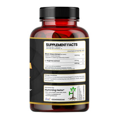 Humming Herbs Black Maca 2 in 1 Formula with L-Arginine 60 Capsules 1100mg per serving