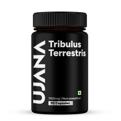 UJANA Tribulus Terrestris 1100mg | Standardized to 45% Saponins | Vegetarian Capsules | 90 Capsules | 45 Day Pack
