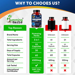 Humming herbs Humming herbs 100% 10 E14 Humming Herbs NMN Nicotinamide Mononucleotide with Resveratrol & Quercetin | Supports Cellular Health, Boosts NAD+ Levels, Promotes Energy & Healthy Aging | Advanced Anti-Aging Formula Summarise this data