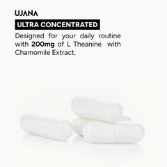 UJANA L-Theanine with Chamomile Extract, Magnesium & Zinc – 560 mg Formula - 90 Capsules