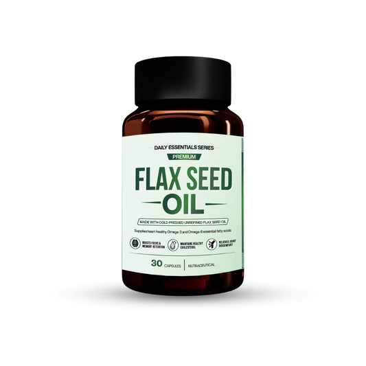 Gainz4Ever Premium Flax Seed Oil | Cold Pressed Unrefined Flaxseed Oil | Omega-3, Omega-6 & Essential Fatty Acids | Supports Heart, Brain & Joint Health | Softgel Capsules