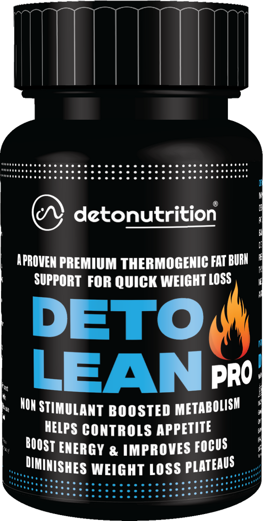 Detonutrition Deto Lean Pro – Thermogenic Fat Burner & Weight Loss Capsules (60 Capsules)
