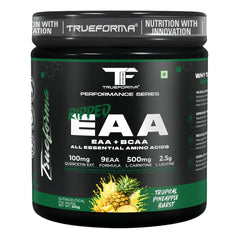 TrueForma Ripped EAA + BCAA Powder | 9 Essential Amino Acids, 2.5g L-Leucine, 500mg L-Carnitine & 100mg Quercetin Extract | Supports Muscle Recovery, Hydration & Performance | 300g