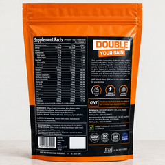 QNT Muscle Mass 3000 | Weight Gainer and Muscle Gainer Supplement (18g Protein, 1.5g Dietary Fibre, 110g Carbs) Per Serve