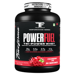 Trueforma® PowerFuel Tri-Power Whey Protein Powder – 25g Protein, 5.5g BCAAs, 2.7g Leucine & 4.1g Glutamine | Enriched with Creatine, Ashwagandha & Schisandra Extract | Muscle Growth, Strength & Recovery Support| 50 Servings (2kg