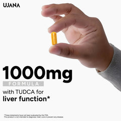 UJANA TUDCA – Tauroursodeoxycholic Acid 1000 mg Formula – 90 Vegetarian Capsules – 45 Day Pack Pack Of (1)