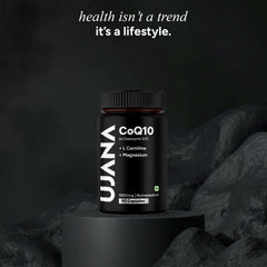 UJANA CoQ10 with L-Carnitine, Magnesium, Vitamin B12 & Vitamin D3 – 1000 mg Formula – 90 Vegetarian Capsules – 45 Day Pack Summarise this data UJANA CoQ10 with L-Carnitine, Magnesium, Vitamin B12 & Vitam