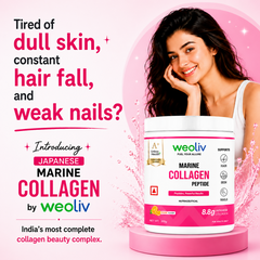 weoliv FUEL YOUR ALLURE MARINE COLLAGEN PEPTIDE | Peptides, Powerful Results | Supports Hair, Skin & Nails