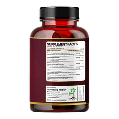 Humming Herbs Red Korean Ginseng with Ginkgo Biloba Leaf, Siberian Ginseng, Supports Energy, Concentration, Immune system and Improves Mental Clarity