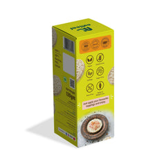 Nutleaf Wholegrain Brown Rice Cakes | Healthy Snack | 0% Trans Fat | Low Fat | Crunchy Rice Cakes