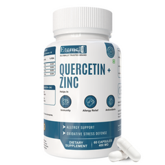 Eternell® Quercetin + Zinc Capsules | 400 MG Formula | Supports Immunity & Antioxidant Defense | 60 Capsules