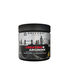 BRITPRO London® Creatine + Arginine | Strength, Pump & Endurance Booster | NO Support, Muscle Growth & Fast Recovery Formula