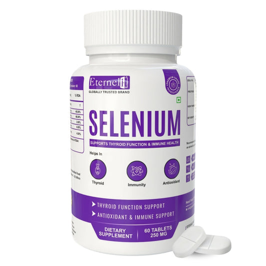 Eternell® Selenium | Supports Thyroid Function & Immune Health | Thyroid Function Support | 60 Tablets