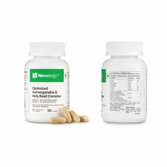Newedge Ashwagandha & Holy Basil Complex | With Shoden® Ashwagandha & Ocitum™ Holy Basil Extract | Supports Stress, Energy & Wellness