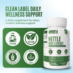 Eternell® Nettle Root Extract Capsules | 250 MG Nettle Root Extract | Supports Prostate Health, Urinary Flow & Bladder Wellness | 60 Capsules