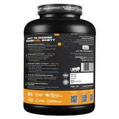 Trueforma® PowerFuel Tri-Power Whey Protein Powder – 25g Protein, 5.5g BCAAs, 2.7g Leucine & 4.1g Glutamine | Enriched with Creatine, Ashwagandha & Schisandra Extract | Muscle Growth, Strength & Recovery Support| 50 Servings (2kg
