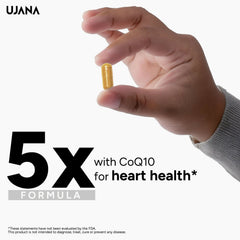 UJANA CoQ10 with L-Carnitine, Magnesium, Vitamin B12 & Vitamin D3 – 1000 mg Formula – 90 Vegetarian Capsules – 45 Day Pack Summarise this data UJANA CoQ10 with L-Carnitine, Magnesium, Vitamin B12 & Vitam