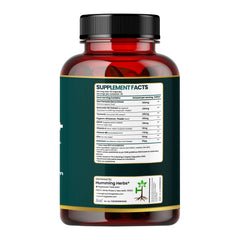 Humming Herbs Saw Palmetto Plus Prostate Support - Enhanced Formula with Quercetin, Turmeric, Pygeum, Vitamins E & B6, Zinc, Selenium for Men's Health, Capsule