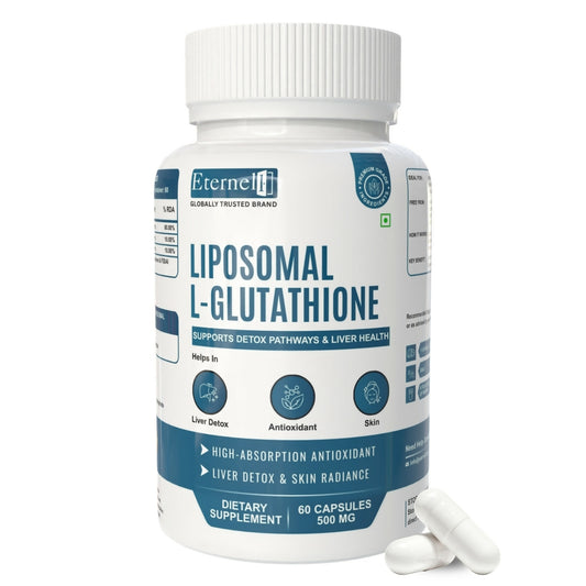 Eternell Liposomal L-Glutathione – Supports Detox Pathways & Liver Health (500 MG, 60 Capsules)