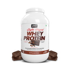 QNT Light Digest Whey Protein Powder for Muscle Building | Best Whey Protein for Beginners with Advanced SKIN Care | Boosts Strength & Endurance