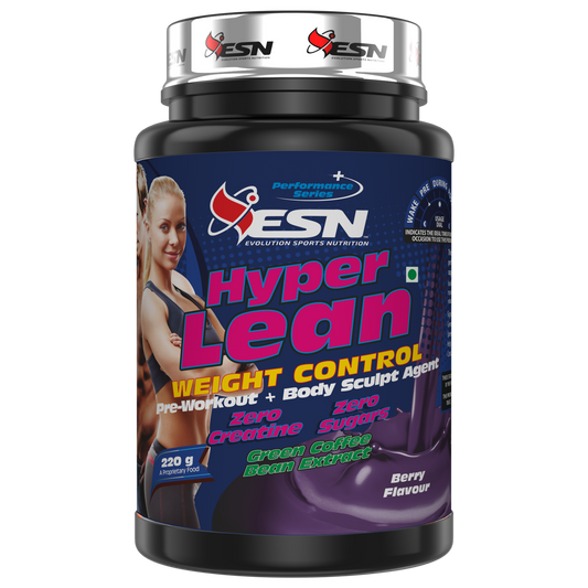 ESN Hyper Lean Weight Control Pre-Workout for Explosive Energy, Nitric Oxide, Recovery & Performance Support