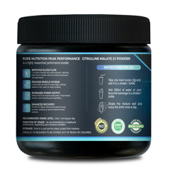 Pure Nutrition L-Citrulline Malate 2:1 Powder 100g , 33 Servings | 100% Pure & Unflavoured | Boosts Stamina, Enhances Performance, Speeds Muscle Recovery & Reduces Fatigue | Ideal Pre-Workout for Men & Women