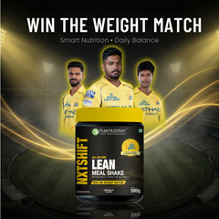 Pure Nutrition All-in-One Lean Meal Shake- 500g | Plant Protein Blend with L-Carnitine, Garcinia & Probiotics | Weight Management & Daily Nutrition Support | Chocolate Flavour