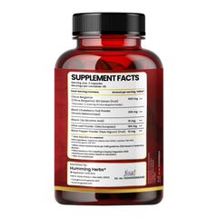 Humming Herbs Citrus Bergamot 15500mg - High Potency Cholesterol Support Supplement with Black Choke Berry, Niacin, Olive Leaf & Black Pepper Extract, Heart Health, Antioxidant, Vegan, Capsules