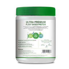 Pure Nutrition Plant Protein Powder for Men,Women -Banana & Strawberry (500g) ,With Pea & Brown Rice Protein with Omega3,Digestive Enzymes & Turmeric|Plant-based,Vegan