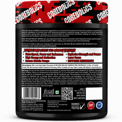 Corebolics XPLODE Black Series Pre-Workout | Supports Energy, Focus, Strength & Muscle Pumps