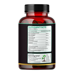 Humming Herbs Red Yeast Rice 500mg Capsules - Natural Cholesterol Support with CoQ10, Policosanol - Heart Health & Blood Circulation