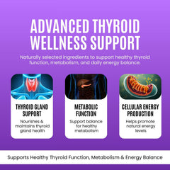 Eternell® Thyroid Support Capsules | Enriched With L-Tyrosine, Zinc, Selenium & Iodine | Supports Healthy Thyroid Function | 60 Capsules