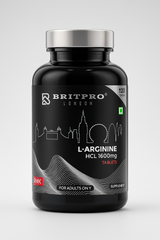 BRITPRO London® L-Arginine HCL 1600mg Tablets – Strong Nitric Oxide & Blood Flow Booster