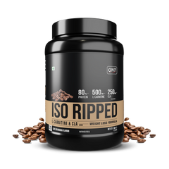 QNT ISO Ripped Whey Protein Isolate Powder | With L-Carnitine & CLA | 32g Pure Whey Isolate per Serving | Supports Lean Muscle Growth & Weight Loss