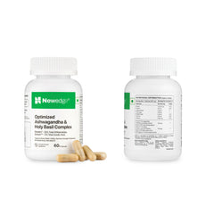 Newedge Ashwagandha & Holy Basil Complex | Shoden® Ashwagandha Extract & Ocitum™ Holy Basil Extract | Supports Stress Management, Energy, Strength, Endurance & Overall Wellness.